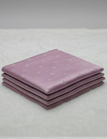 "Graceful Pink Tussar Silk Saree with Subtle Woven Motifs & Elegant Zari Border π"