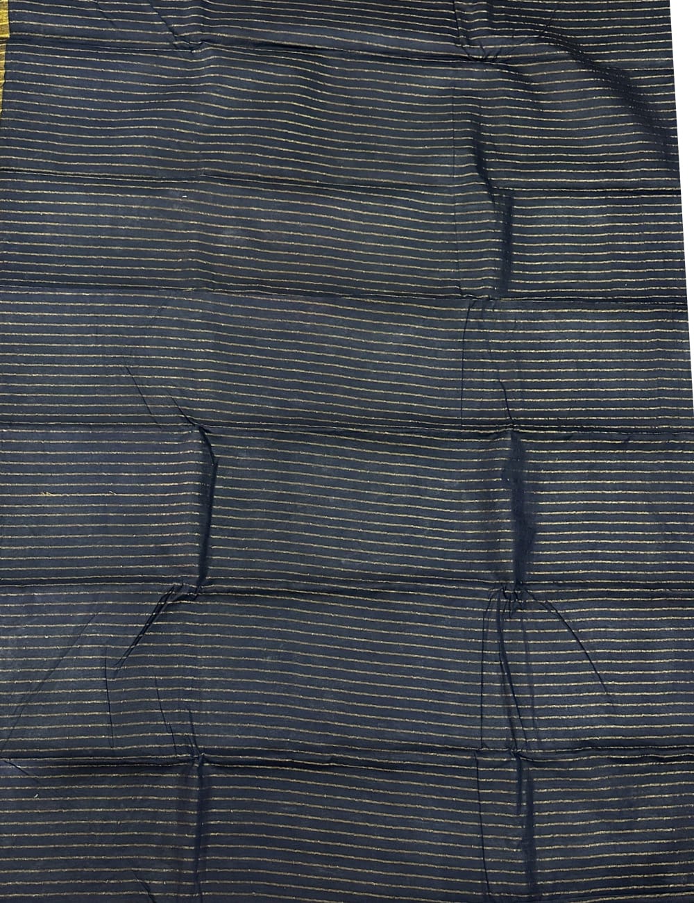 Classic Sandal Brown Soft Silk Saree with Subtle Gold Stripes