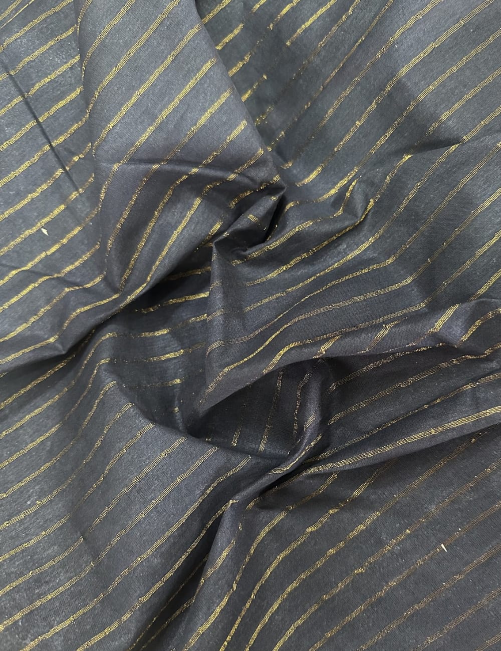 Trendy Rani Pink Soft Silk Saree with Golden Striped Pattern