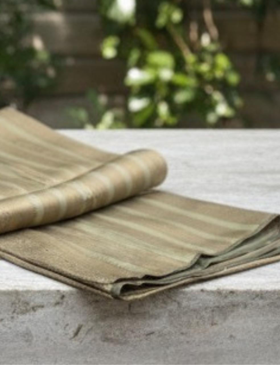 Golden Mustard Silk Saree with Subtle Self-Weave