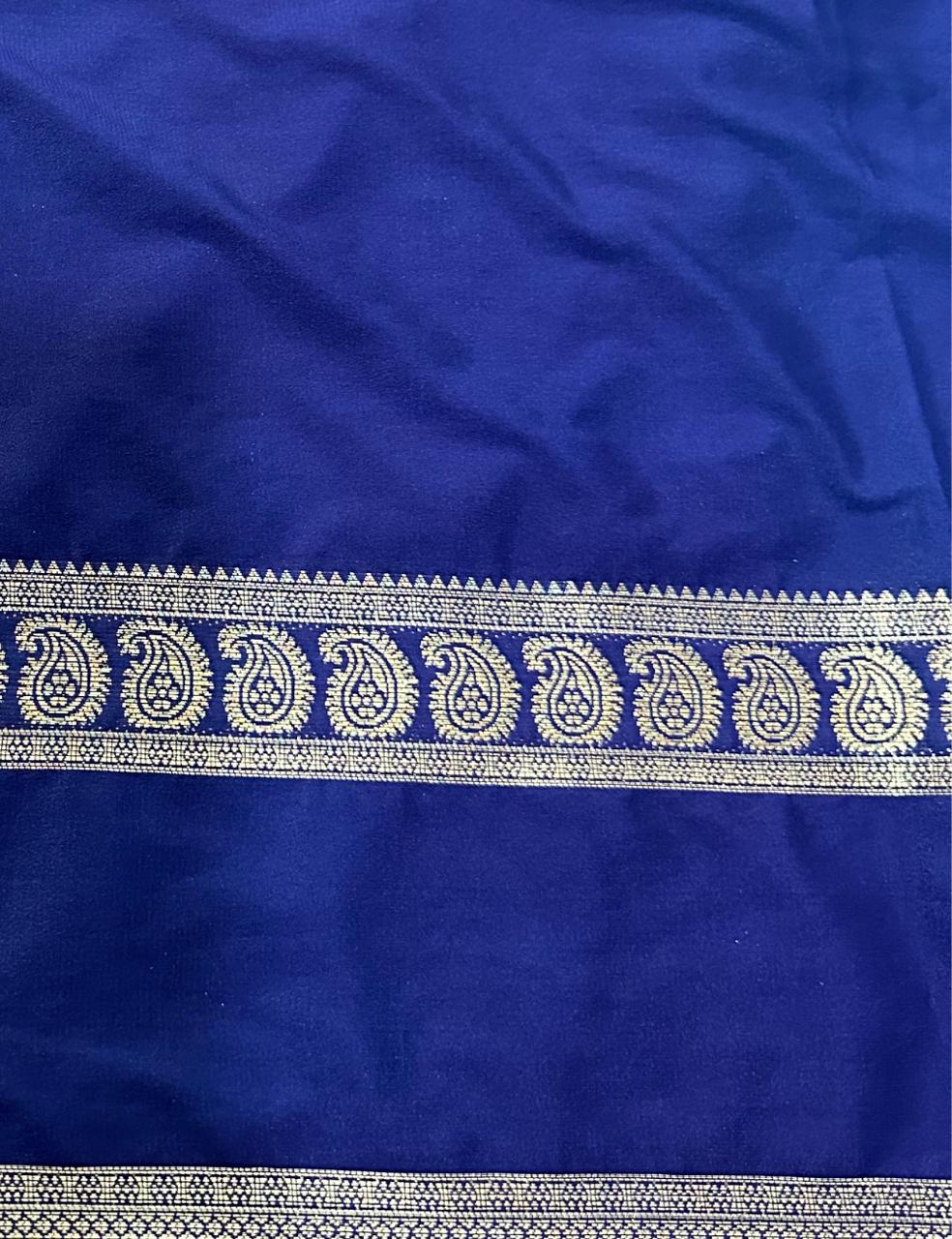 “Teal Crepe Silk Saree with Elegant Dark Navy Blue Border”