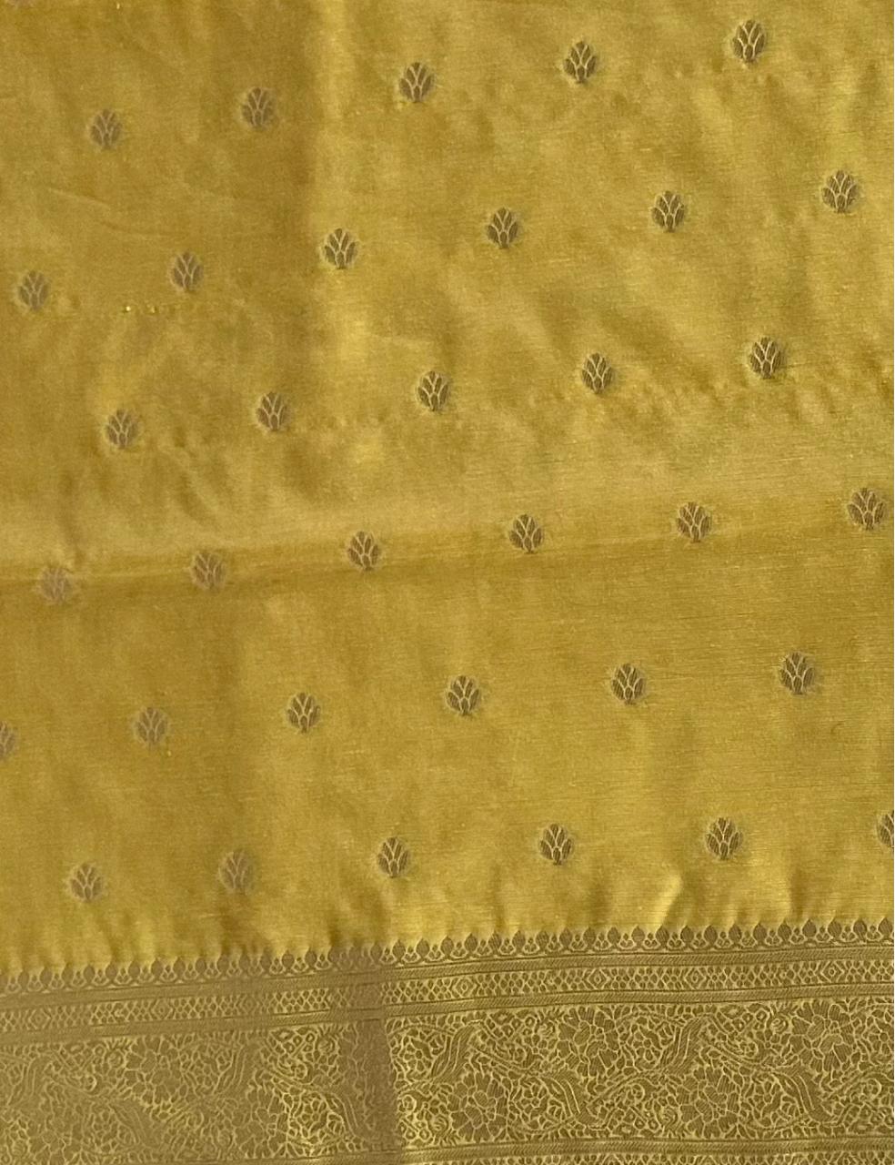 Sunshine|Yellow Soft Saree with Elegant Cutwork Blouse Design