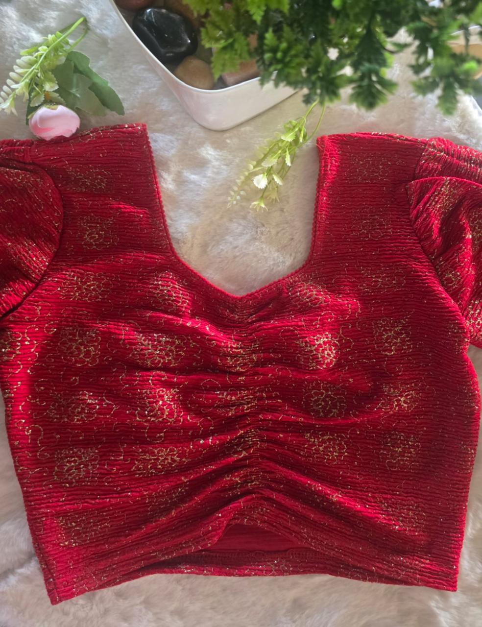 Stretchable Designer Blouse Combo – Just Wear & Go -2 Combo (Any 2 Colours)