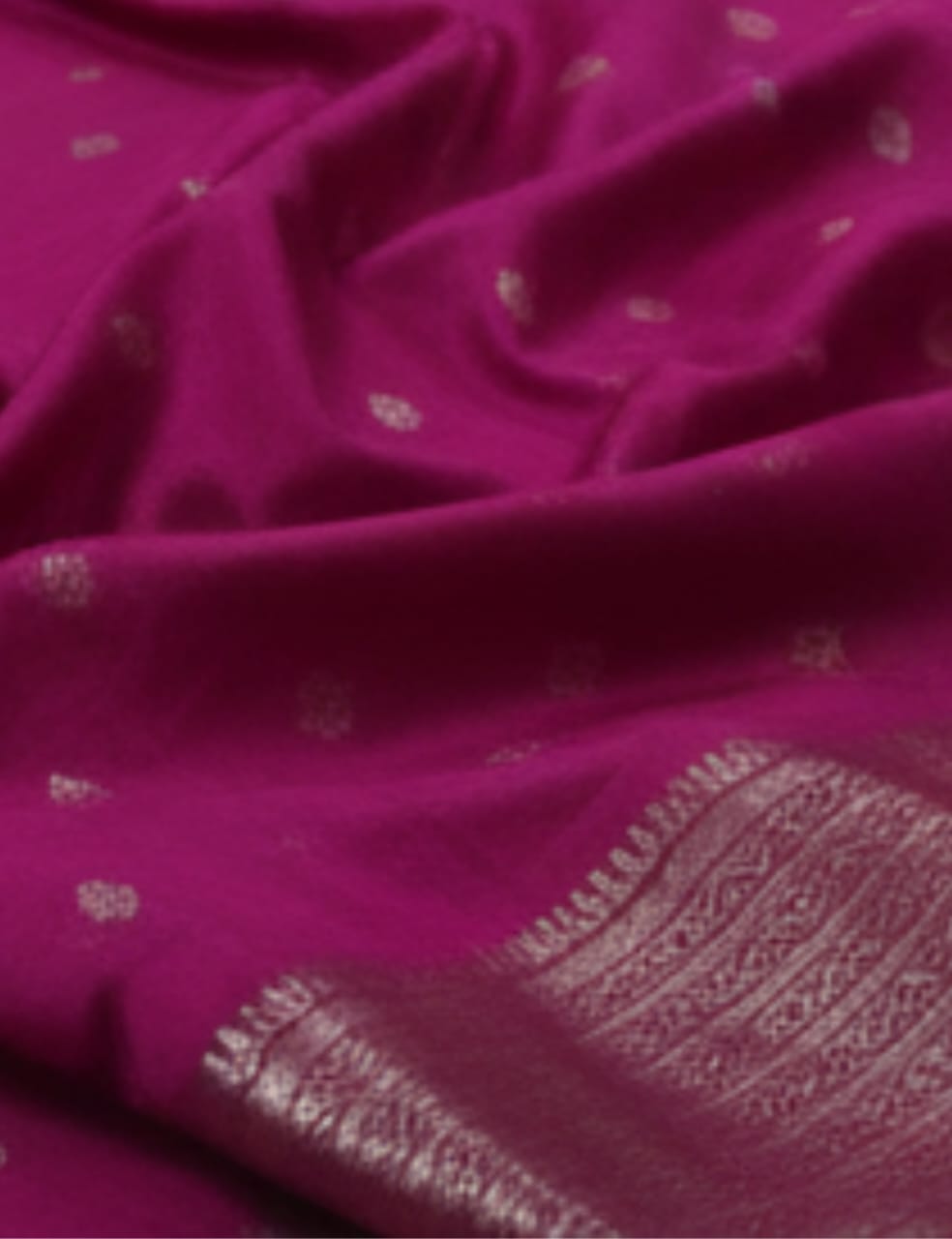 “Elegant Cream Tassar Silk Saree with Golden Woven Motifs and Tassel Border”